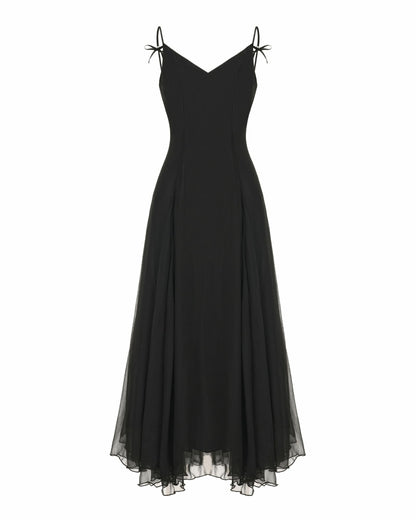 Nana Jacqueline Irena Dress: Black Maxi Dress for Formal Wedding Guest Black