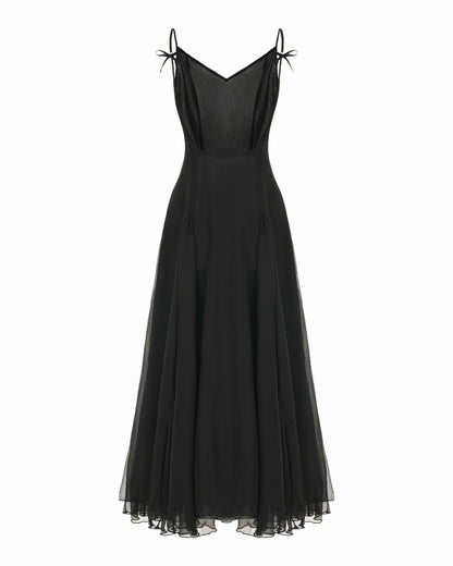 Nana Jacqueline Irena Dress: Black Maxi Dress for Formal Wedding Guest Black