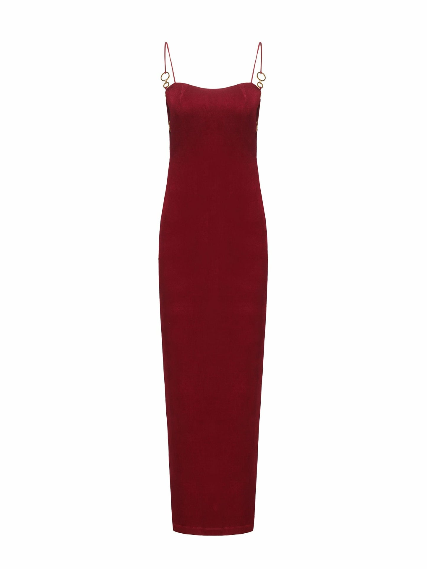 Nana Jacqueline Adeline Dress: Red Maxi Dress for Date Night Red