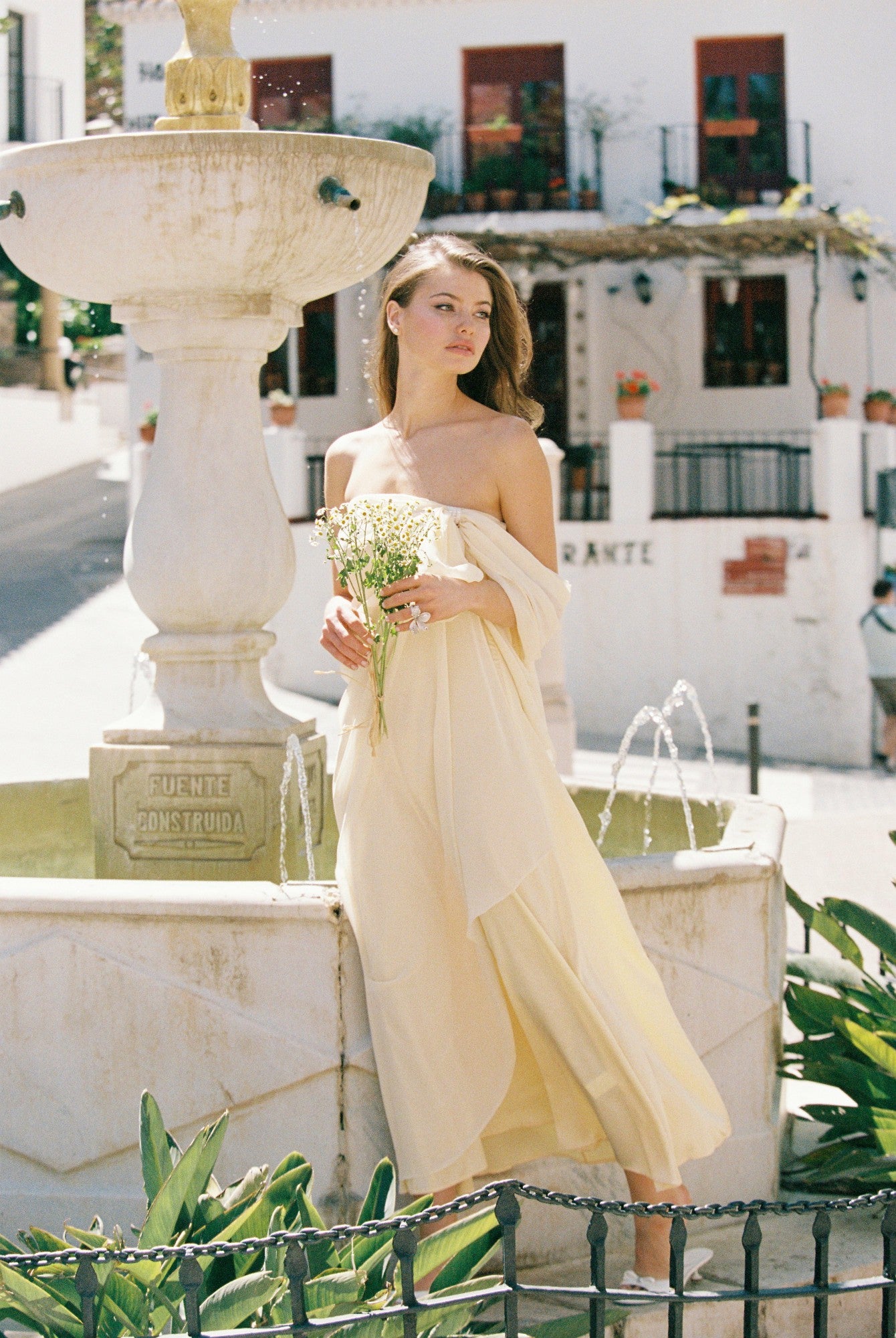 Nana Jacqueline Lindsey Dress: Yellow Maxi Dress for Garden Wedding Guest Yellow