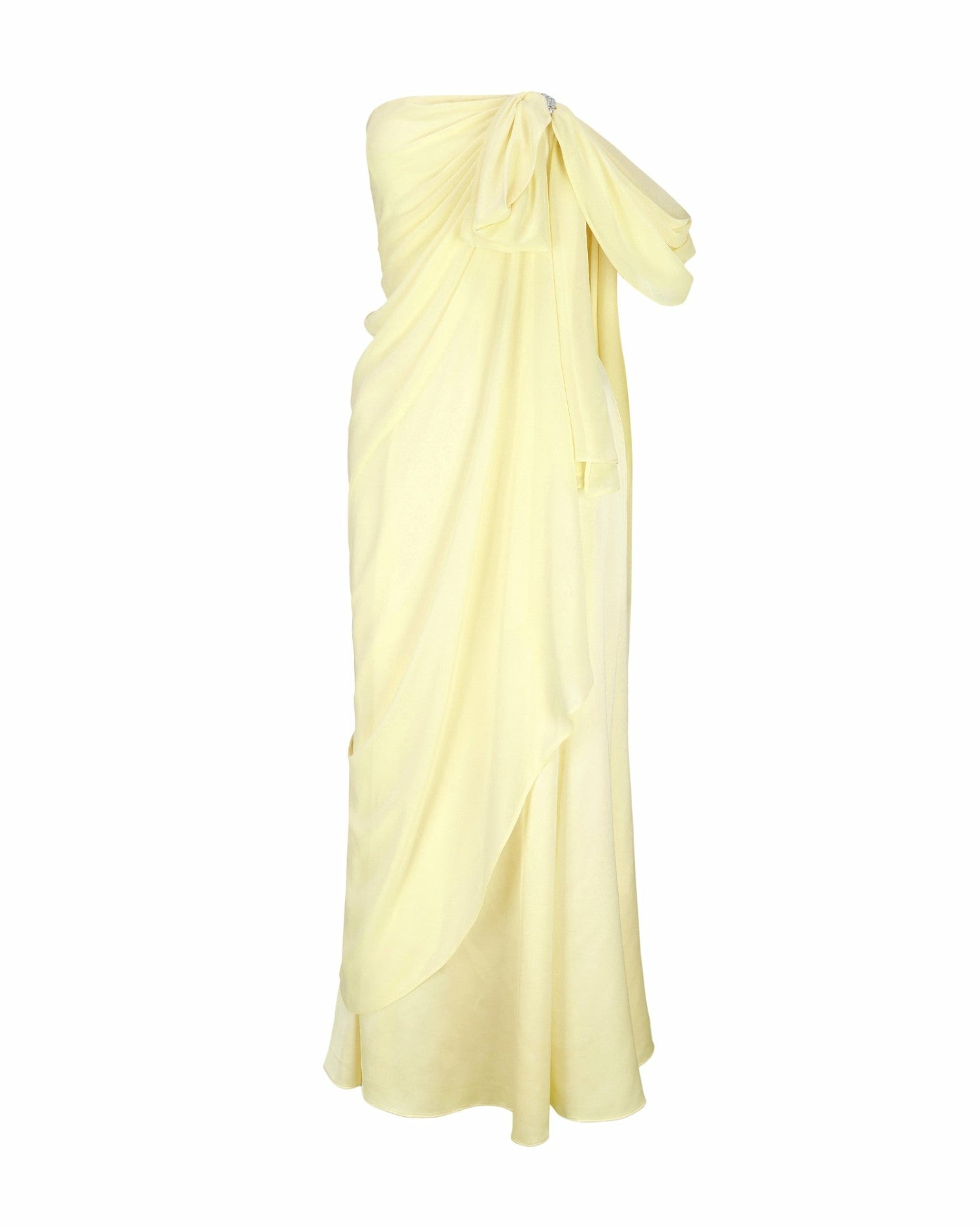 Nana Jacqueline Lindsey Dress: Yellow Maxi Dress for Garden Wedding Guest Yellow
