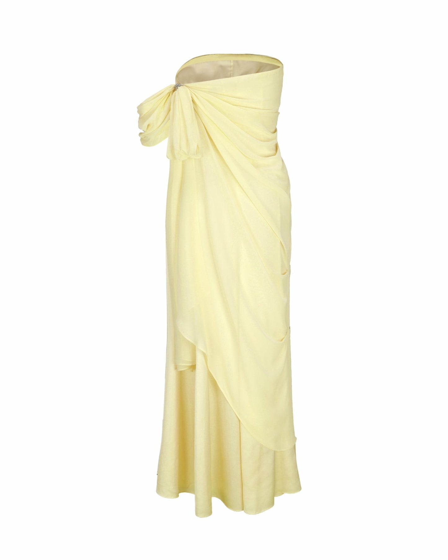 Nana Jacqueline Lindsey Dress: Yellow Maxi Dress for Garden Wedding Guest Yellow