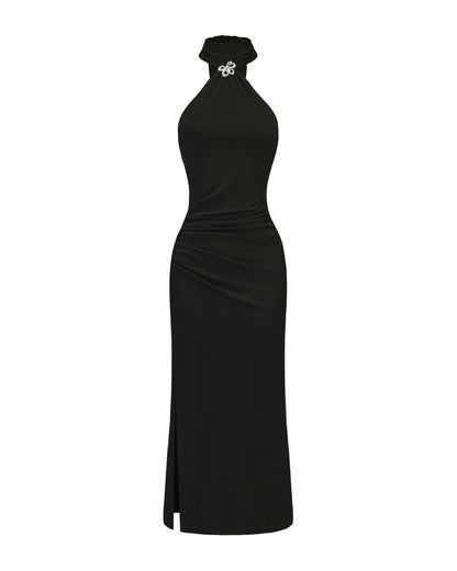 Nana Jacqueline Eliana Dress: Black Maxi Dress for Cocktail Party Black
