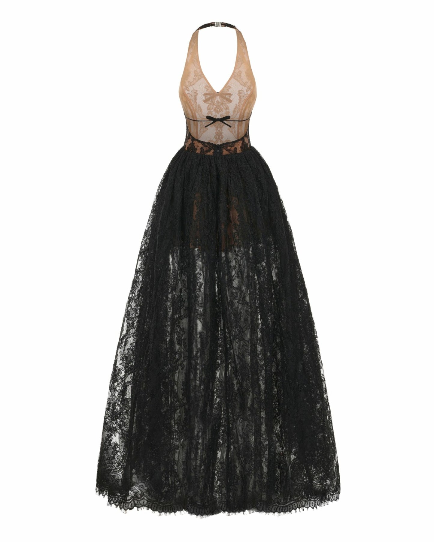 Nana Jacqueline Mirelle Lace Maxi Dress: Black Maxi Dress for Formal Wedding Guest Black