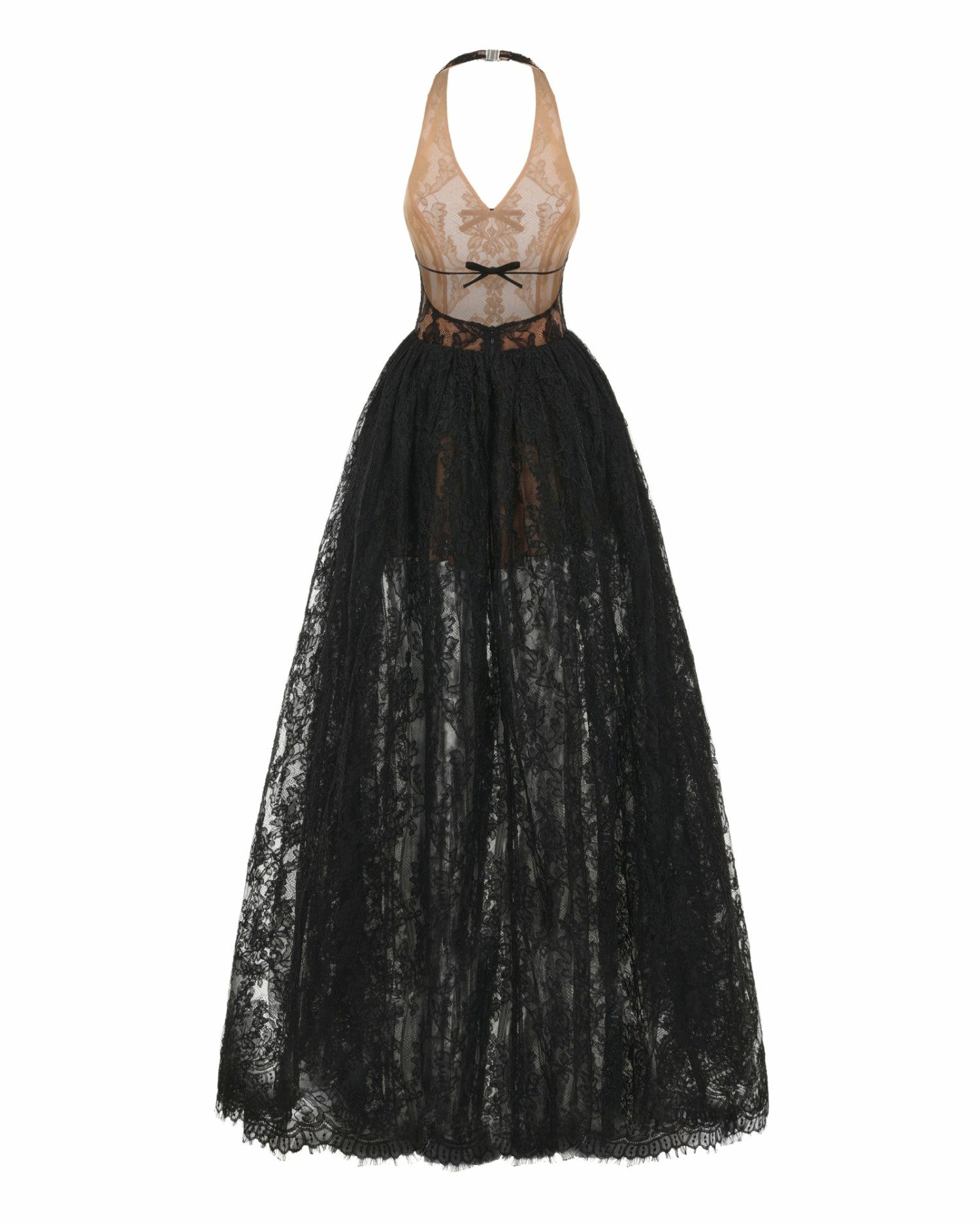 Nana Jacqueline Mirelle Lace Maxi Dress: Black Maxi Dress for Formal Wedding Guest Black