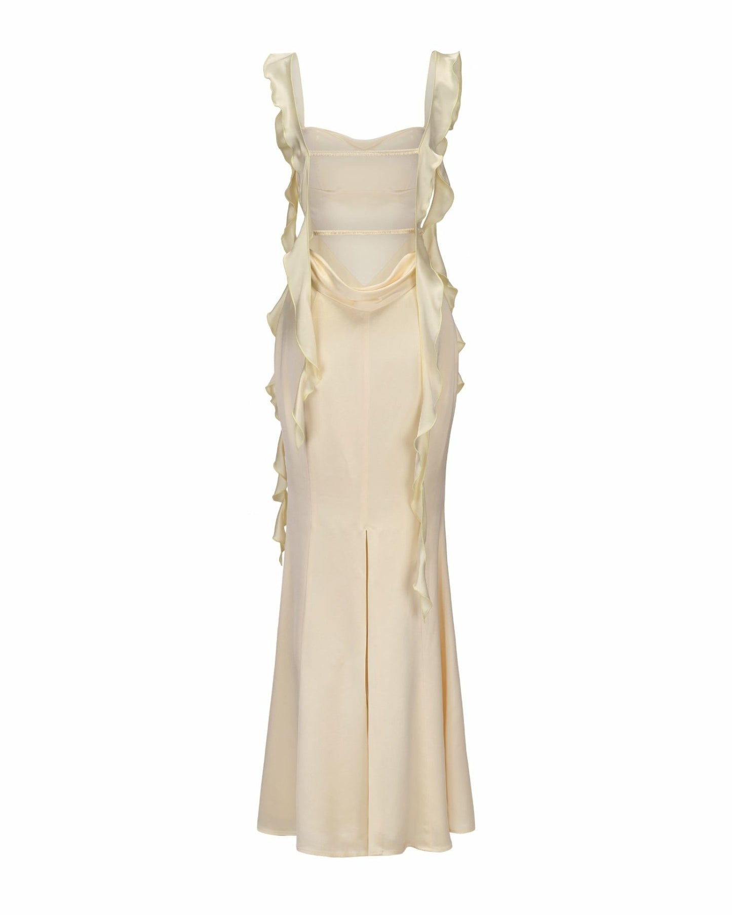 Nana Jacqueline Caroline Dress: Yellow Maxi Dress for Garden Wedding Guest Yellow