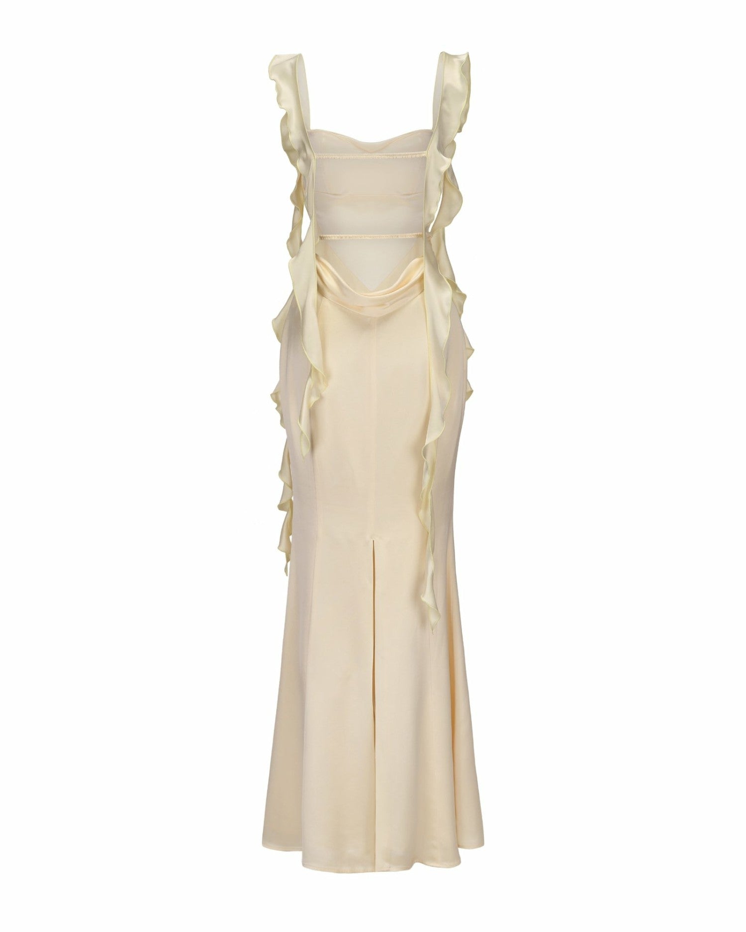 Nana Jacqueline Caroline Dress: Yellow Maxi Dress for Garden Wedding Guest Yellow
