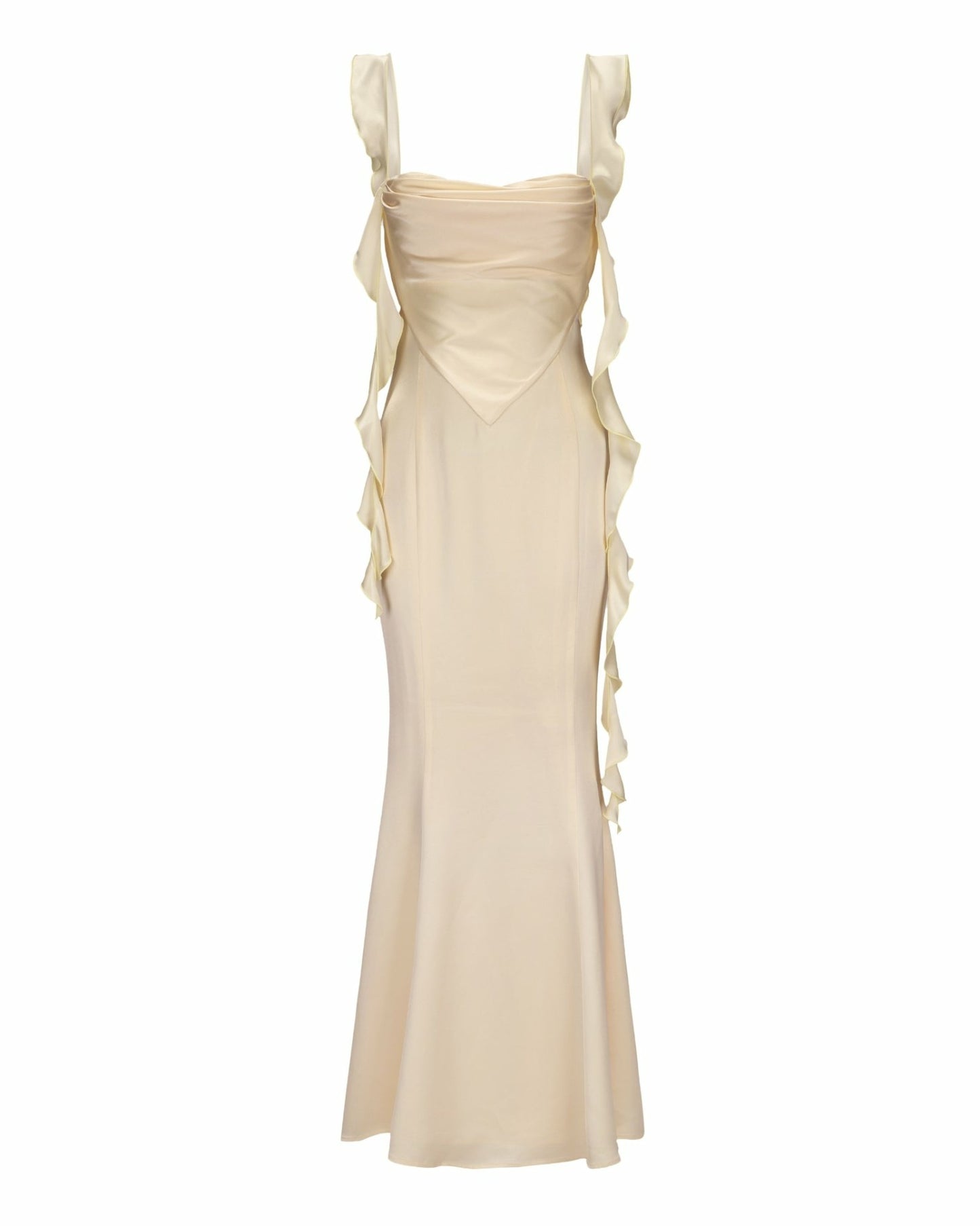 Nana Jacqueline Caroline Dress: Yellow Maxi Dress for Garden Wedding Guest Yellow
