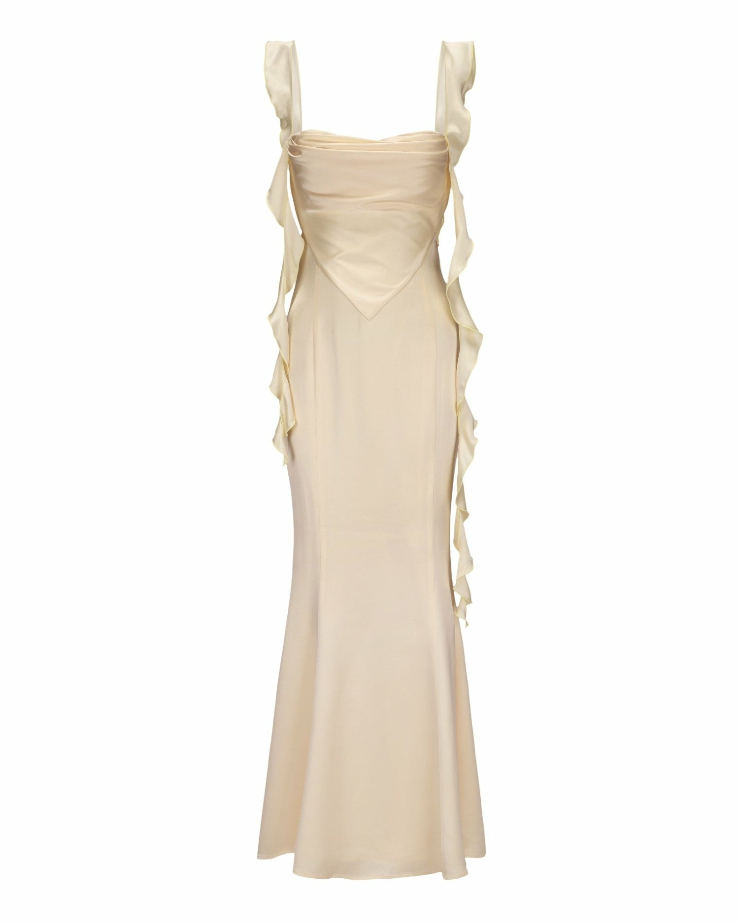 Nana Jacqueline Caroline Dress: Yellow Maxi Dress for Garden Wedding Guest Yellow