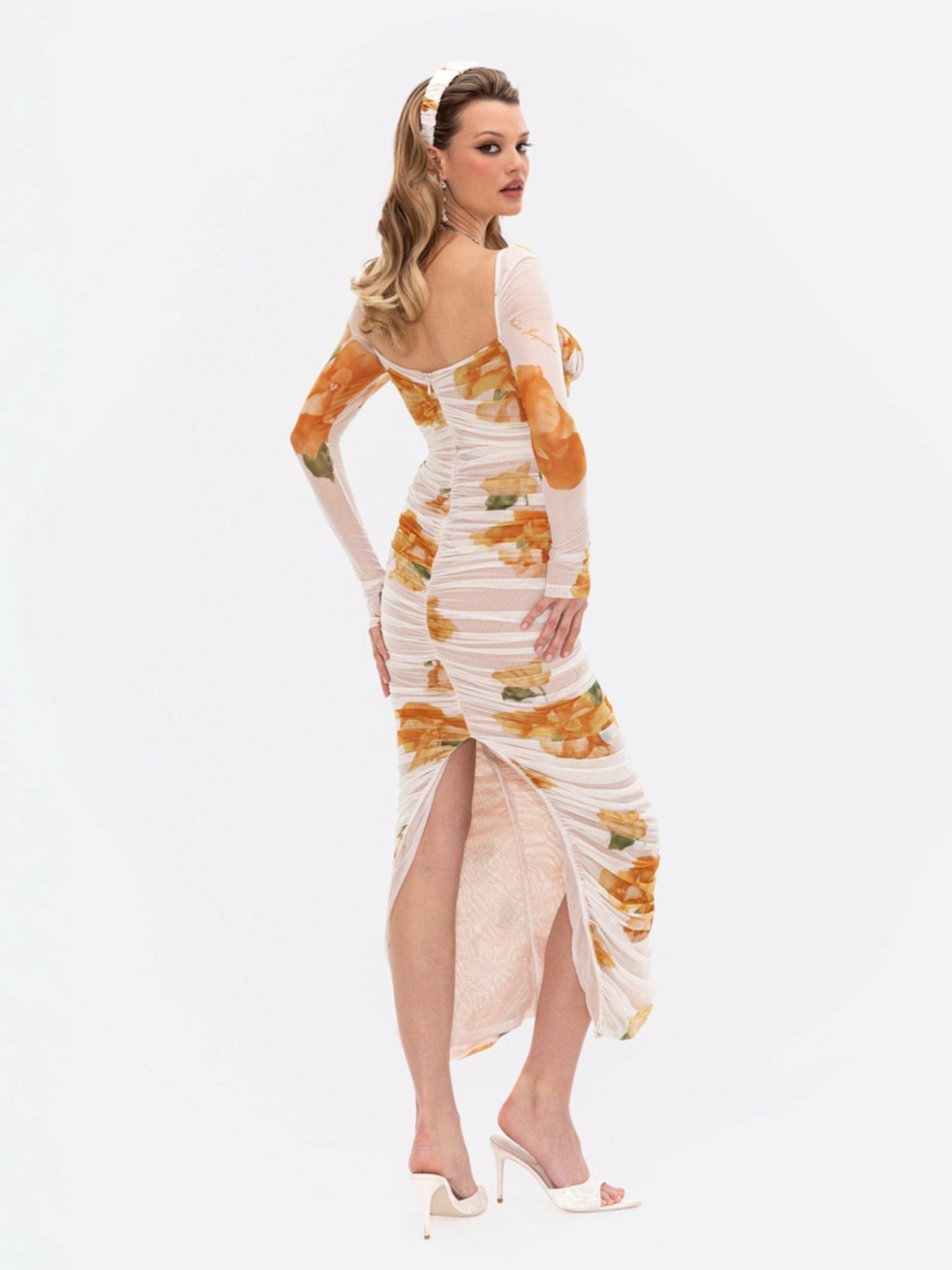 Nana Jacqueline Florentina Dress: Floral Midi Dress for Garden Party Floral