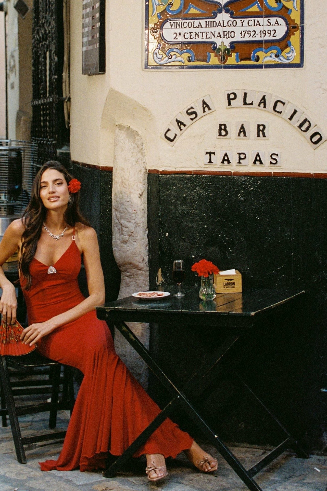 Nana Jacqueline Seraphina Dress: Red Maxi Dress for Formal Wedding Guest Red