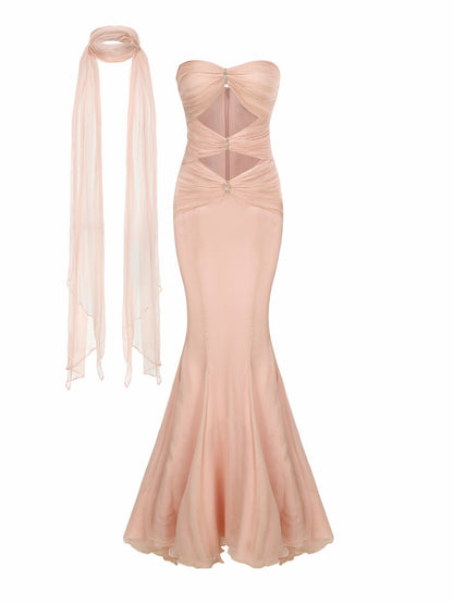 Nana Jacqueline Cassandra Dress: Pink Maxi Dress for Formal Wedding Guest Pink