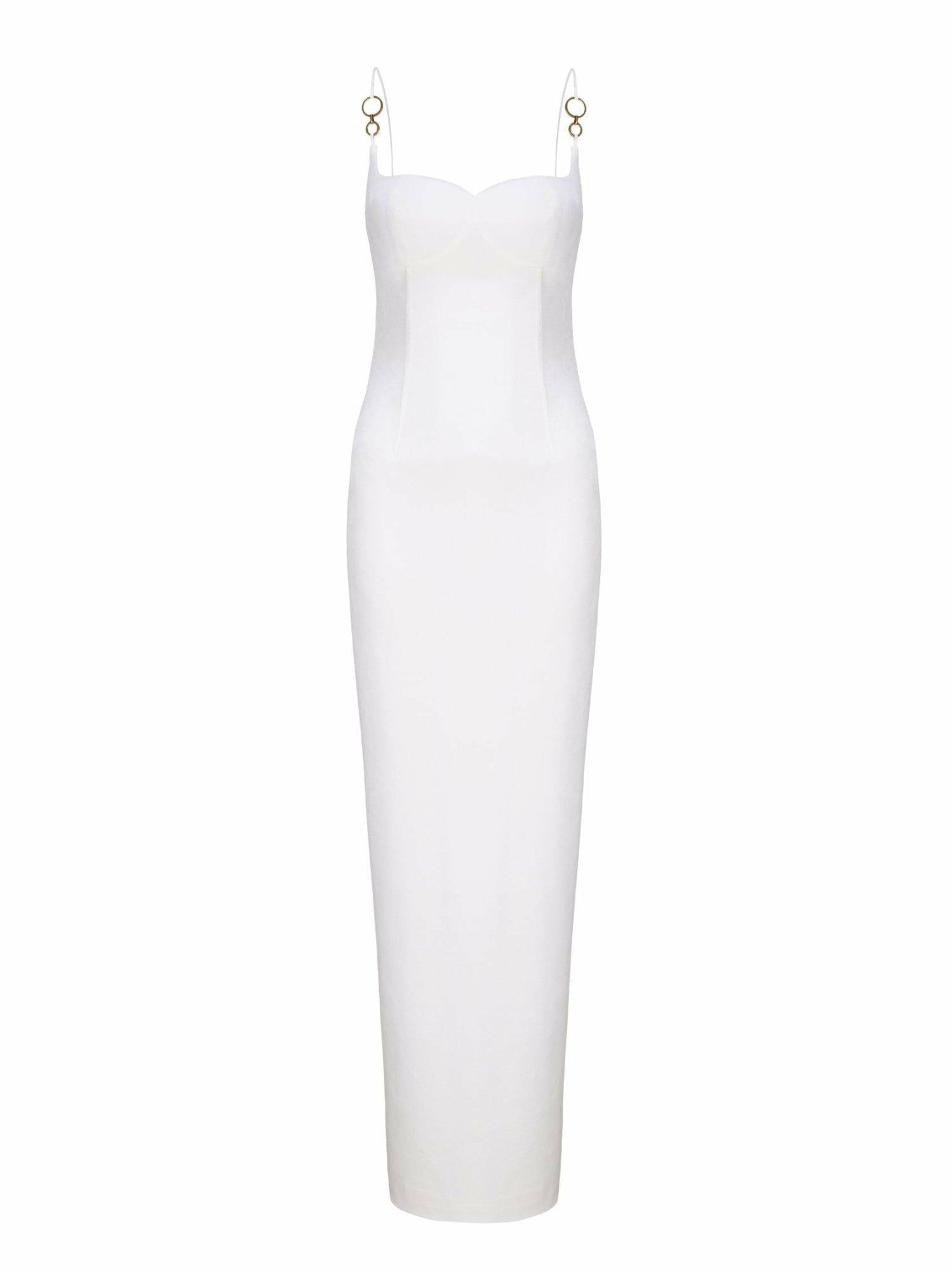 Nana Jacqueline Cynthia Dress: White Maxi Dress for Rehearsal Dinner White