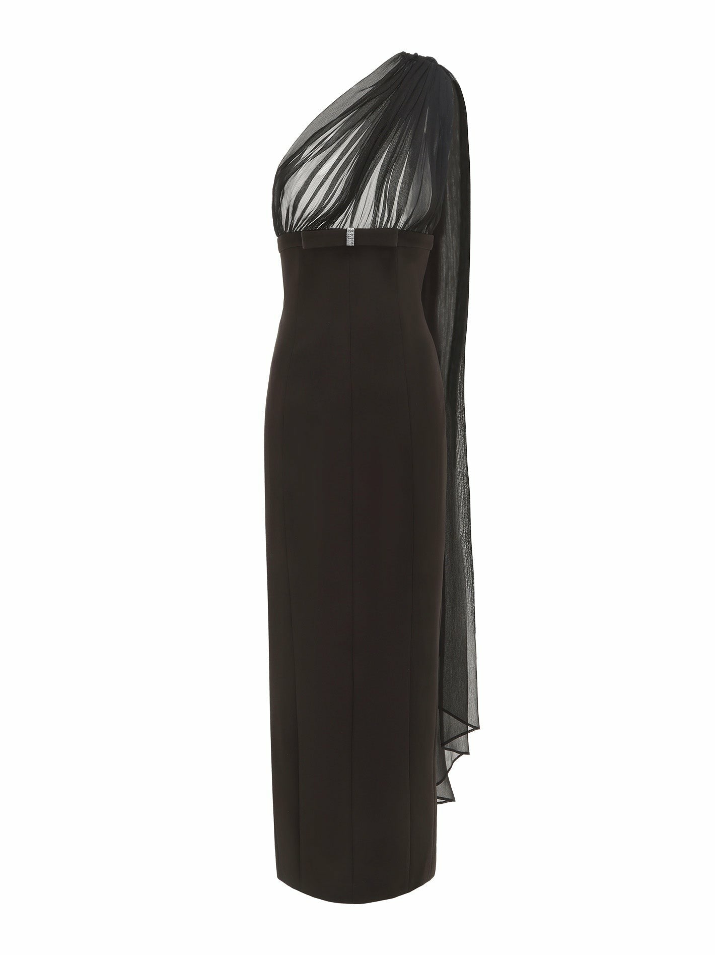 Nana Jacqueline Camella Dress: Black Midi Dress for Cocktail Party Black