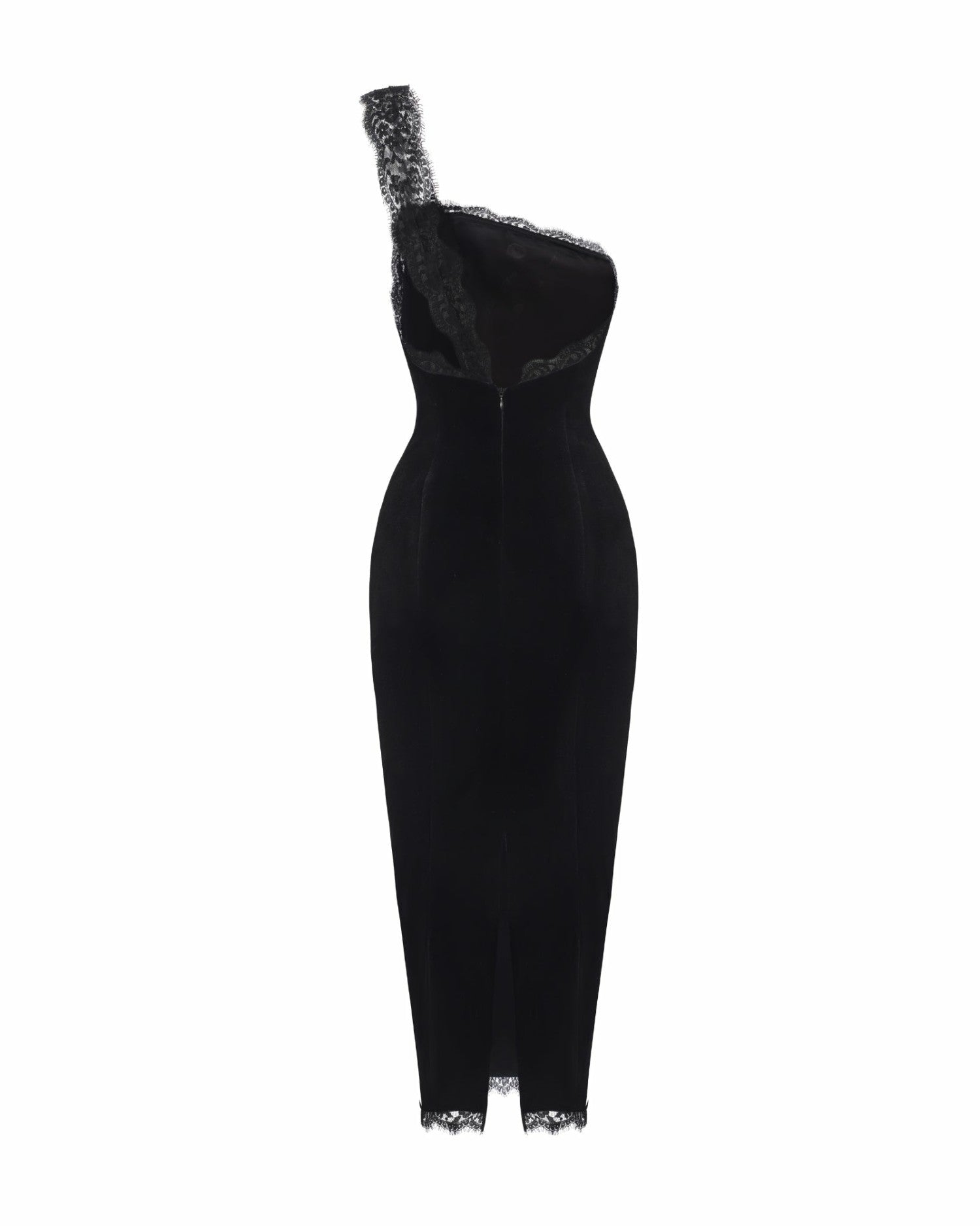 Nana Jacqueline Angelica Velvet Maxi Dress: Black Maxi Dress for Cocktail Party Black