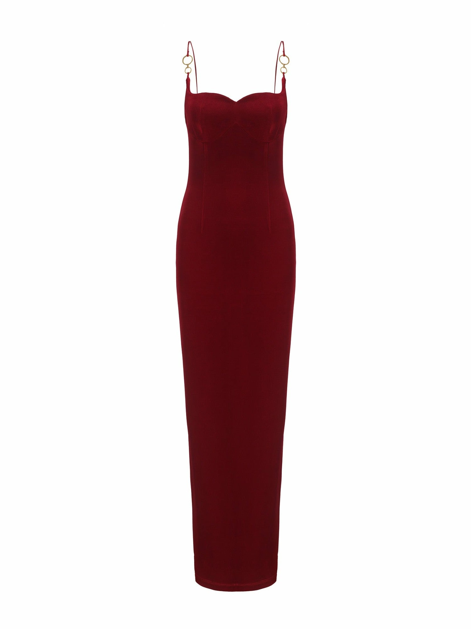 Nana Jacqueline Gigi Dress: Red Maxi Dress for Formal Wedding Guest Red