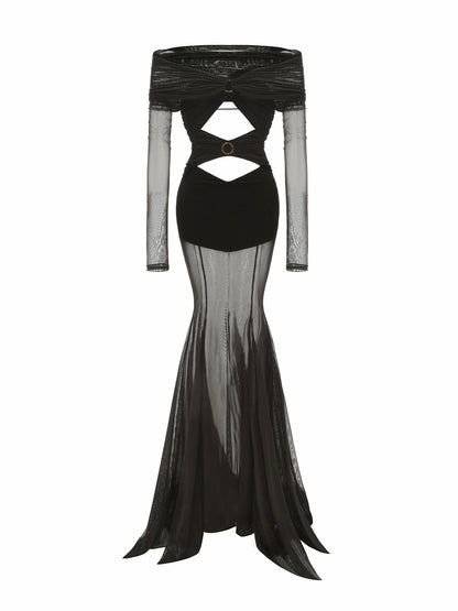 Nana Jacqueline Ayla Dress: Black Maxi Dress for Formal Events Black
