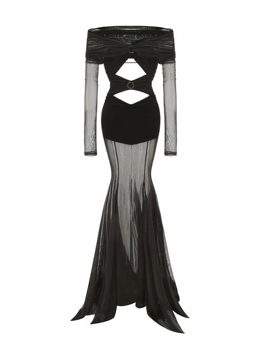 Nana Jacqueline Ayla Dress: Black Maxi Dress for Formal Events Black