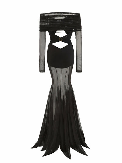 Nana Jacqueline Ayla Dress: Black Maxi Dress for Formal Events Black