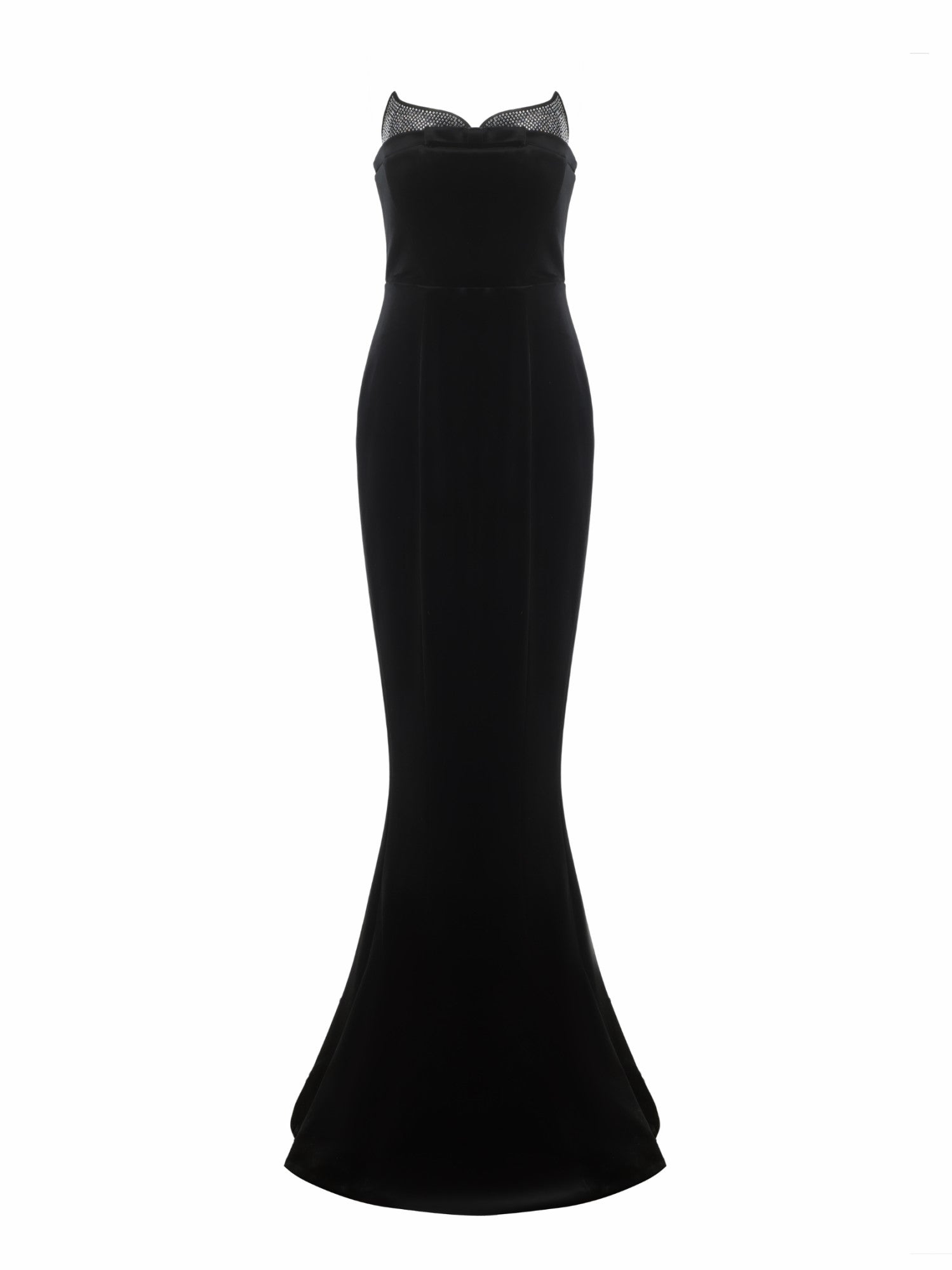 Nana Jacqueline Juliana Velvet Dress: Black Maxi Dress for Formal Event Black