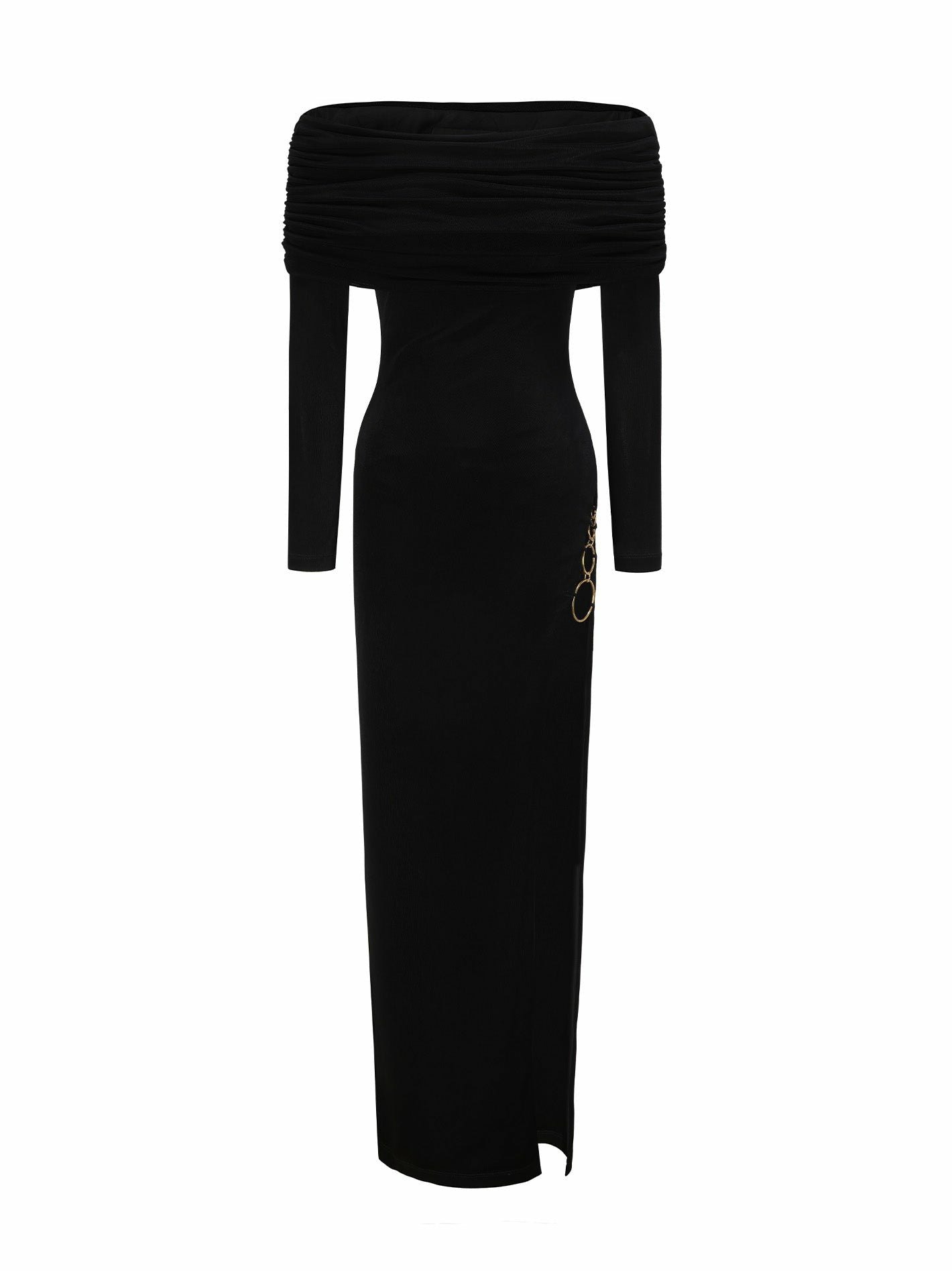 Nana Jacqueline Evianna Dress: Black Maxi Dress for Cocktail Party Black