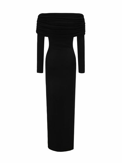 Nana Jacqueline Evianna Dress: Black Maxi Dress for Cocktail Party Black