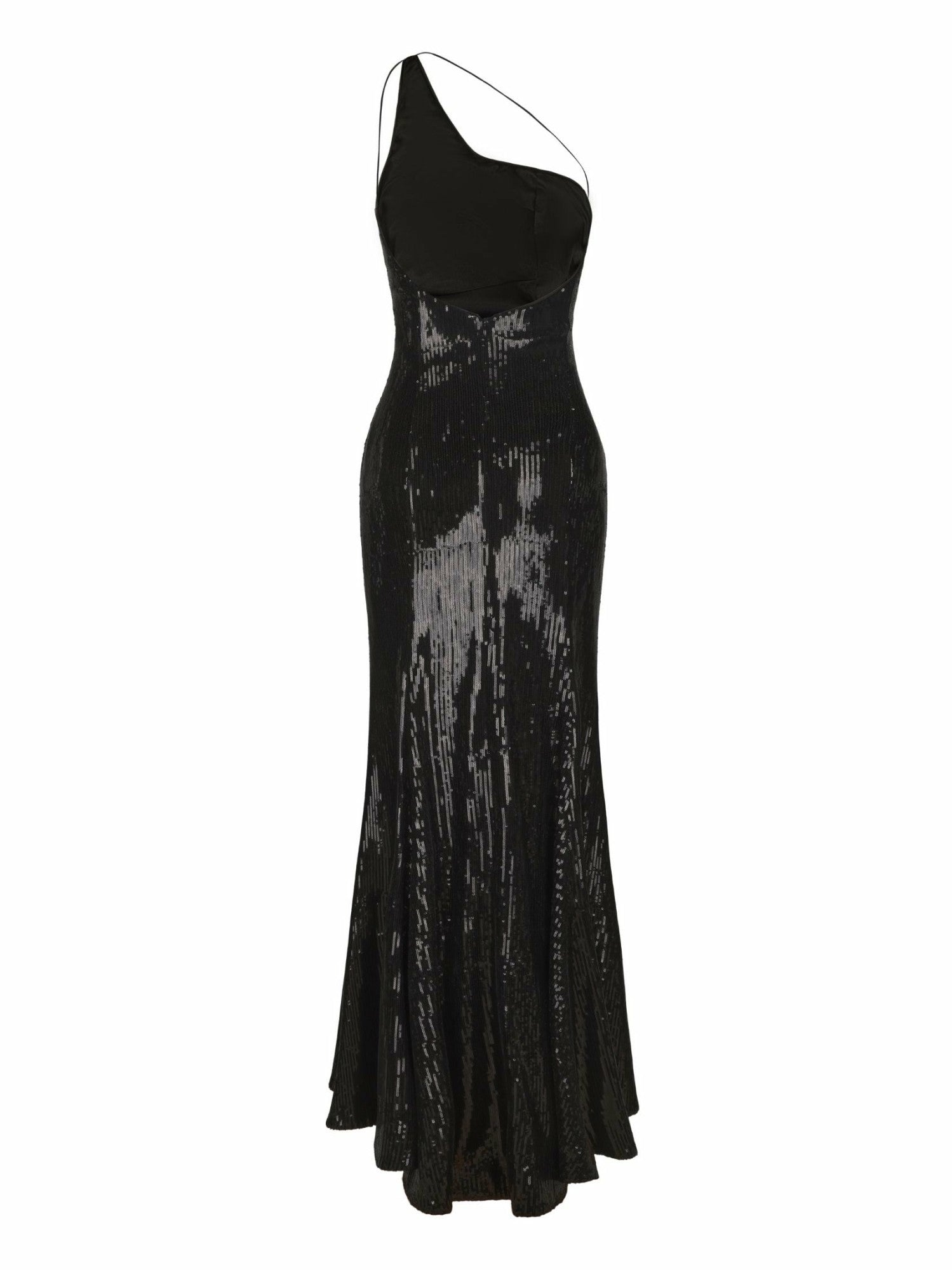 Nana Jacqueline Yasmine Sequin Dress: Black Maxi Dress for Cocktail Party Black