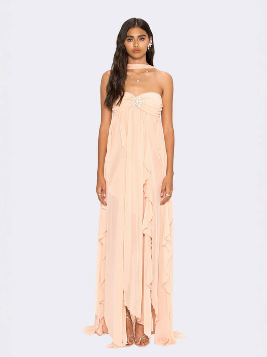 Nana Jacqueline Mariah Dress: Wedding Guest, Birthday & Resort Peach