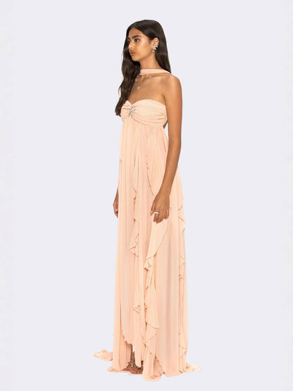 Nana Jacqueline Mariah Dress: Wedding Guest, Birthday & Resort Peach