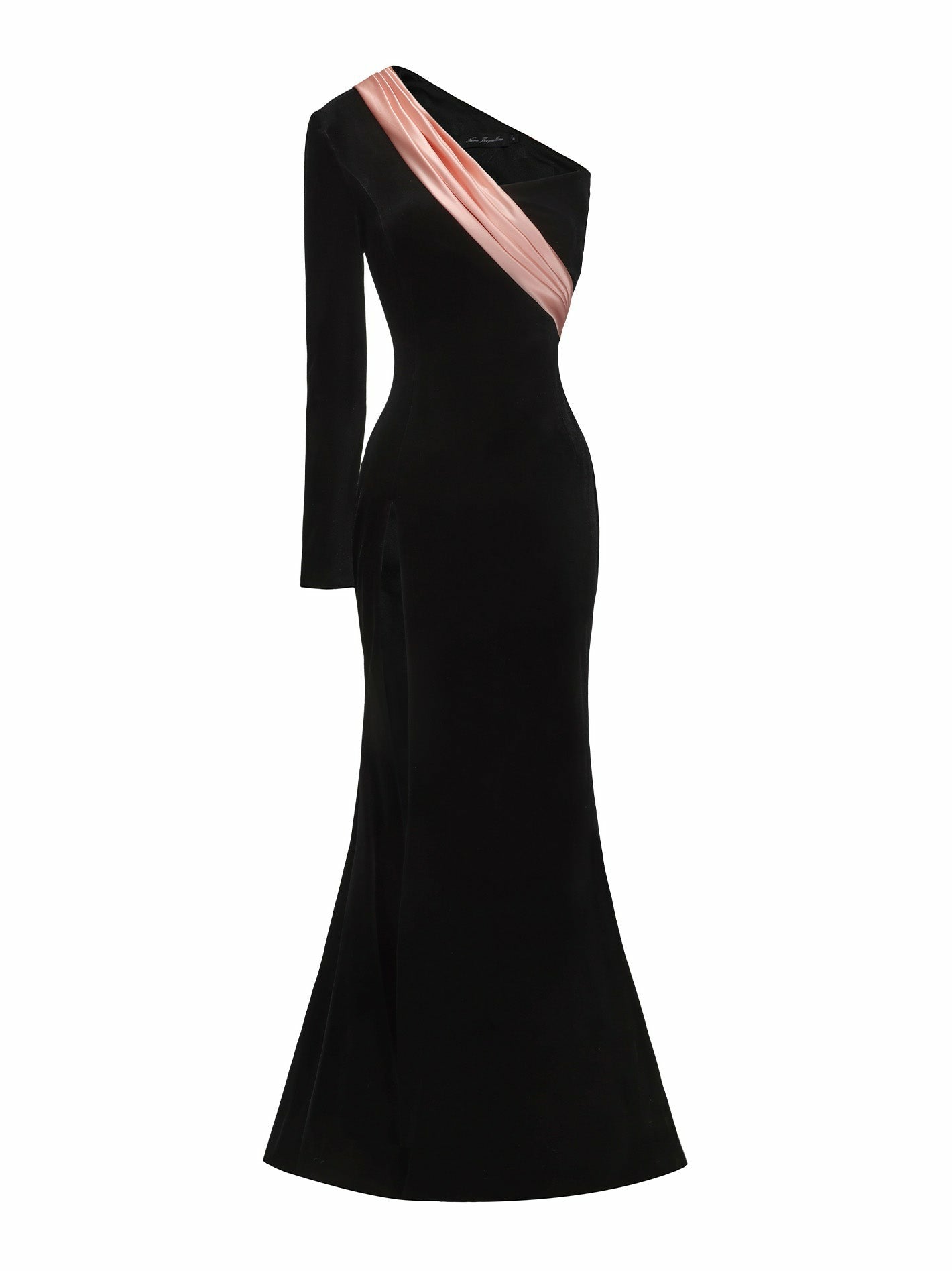 Nana Jacqueline Bethany Velvet Dress: Black Maxi Dress for Formal Wedding Guest Black