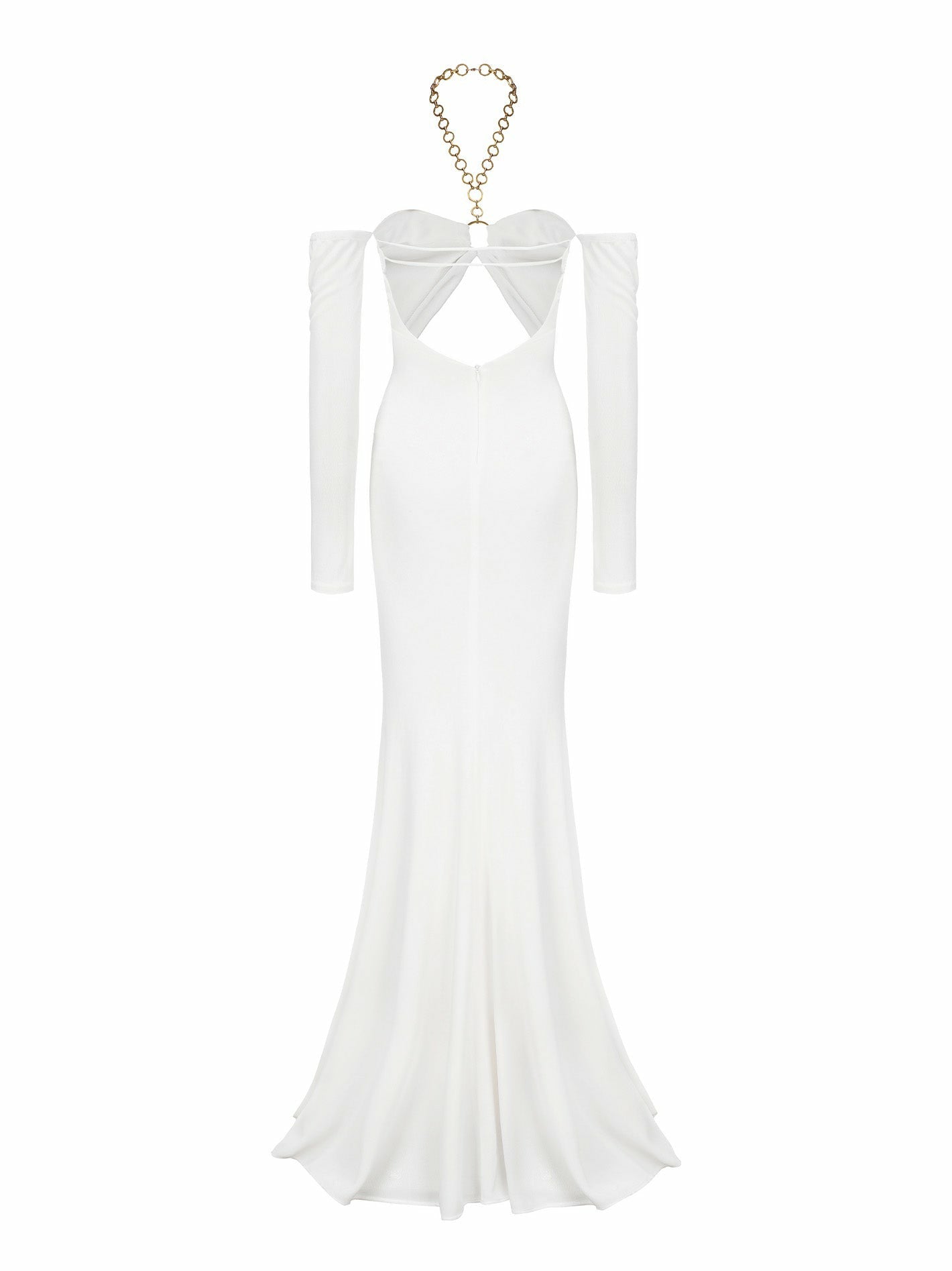 Nana Jacqueline Aviana Dress: White Maxi Dress for Wedding After-Party White
