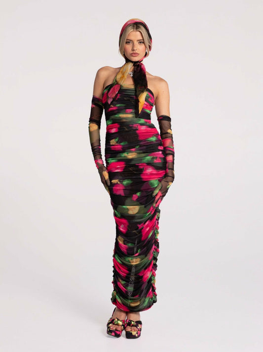 Nana Jacqueline Cordelia Dress: Floral Maxi Dress for Cocktail Party Floral