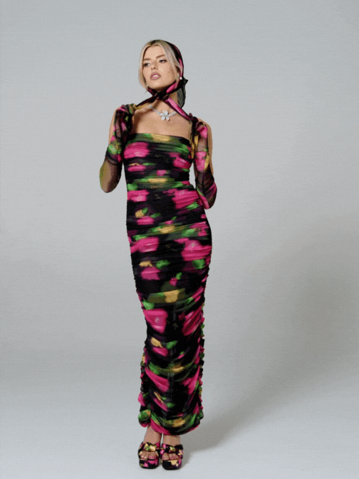 Nana Jacqueline Cordelia Dress: Floral Maxi Dress for Cocktail Party Floral