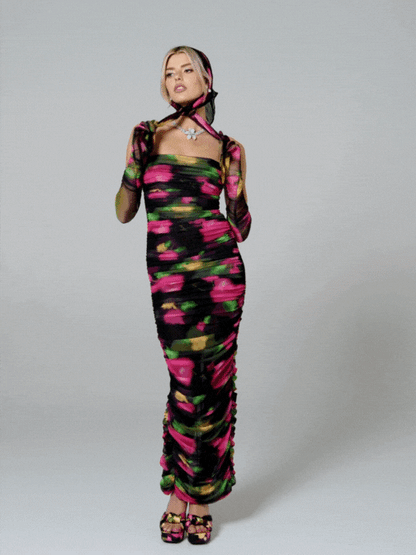 Nana Jacqueline Cordelia Dress: Floral Maxi Dress for Cocktail Party Floral