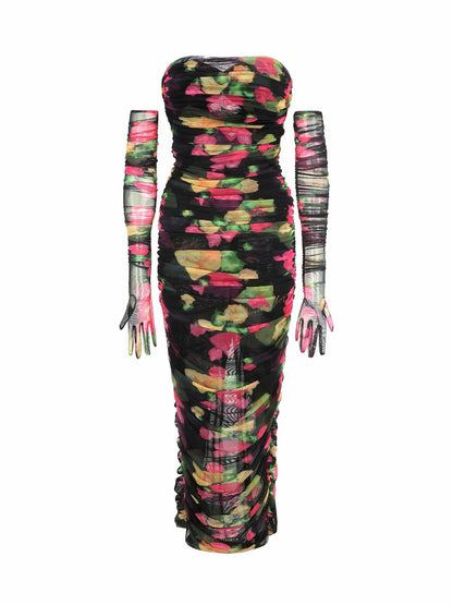 Nana Jacqueline Cordelia Dress: Floral Maxi Dress for Cocktail Party Floral