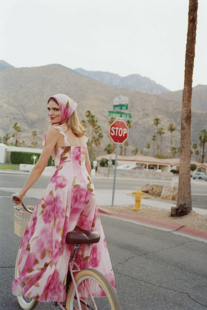 Nana Jacqueline Evie Dress: Pink Maxi Dress for Garden Wedding Guest Pink
