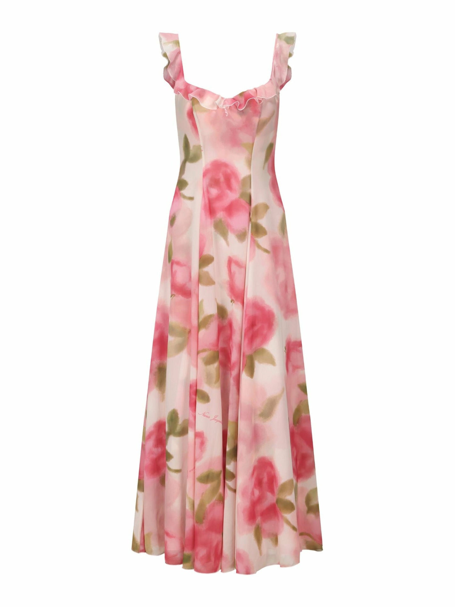 Nana Jacqueline Evie Dress: Pink Maxi Dress for Garden Wedding Guest Pink