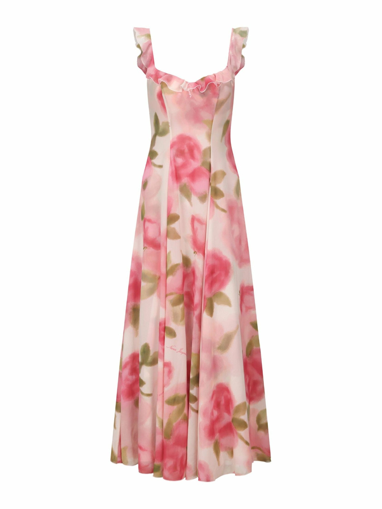 Nana Jacqueline Evie Dress: Pink Maxi Dress for Garden Wedding Guest Pink