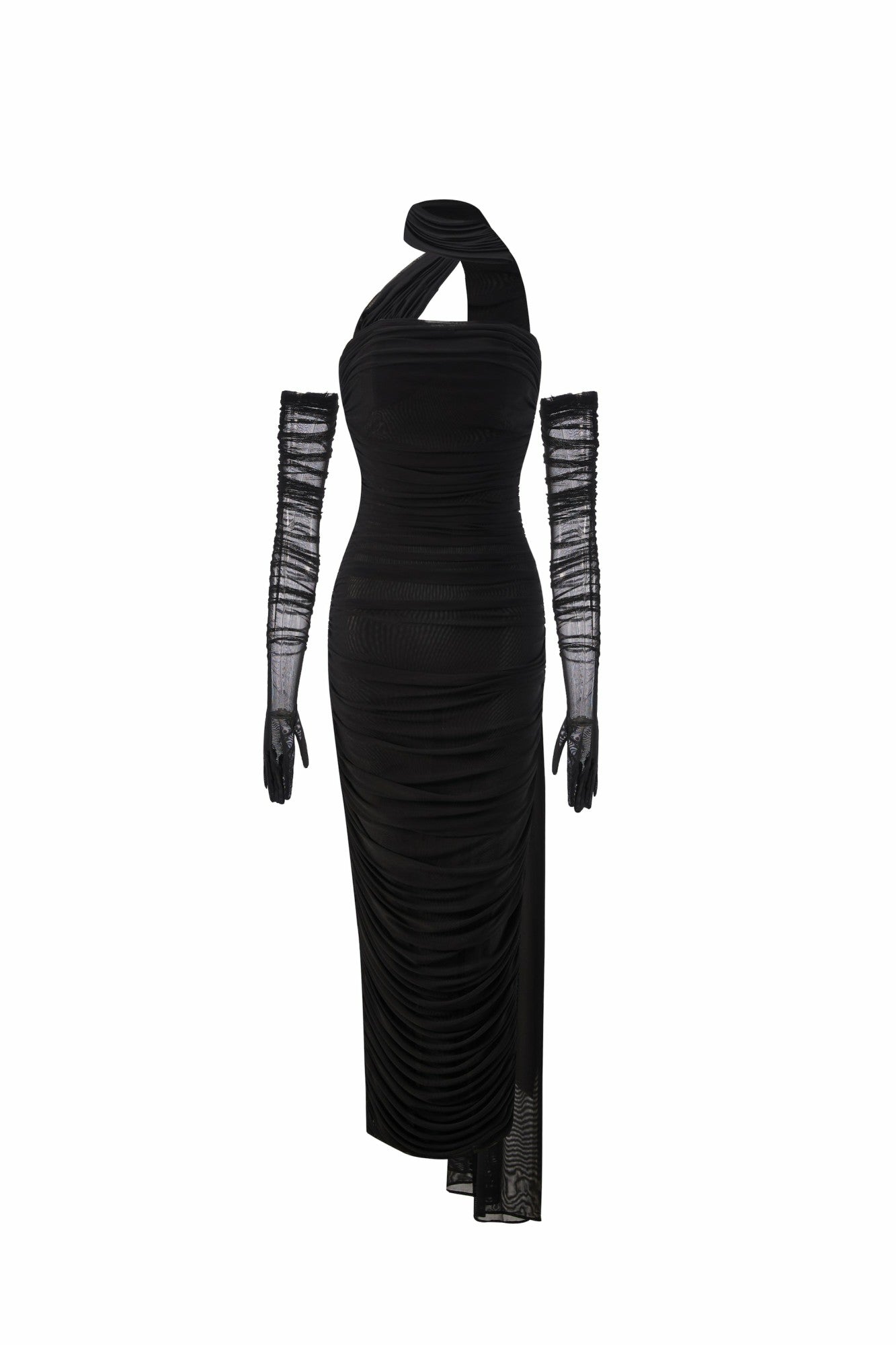 Nana Jacqueline Gia Dress: Black Maxi Dress for Formal Wedding Guest Black
