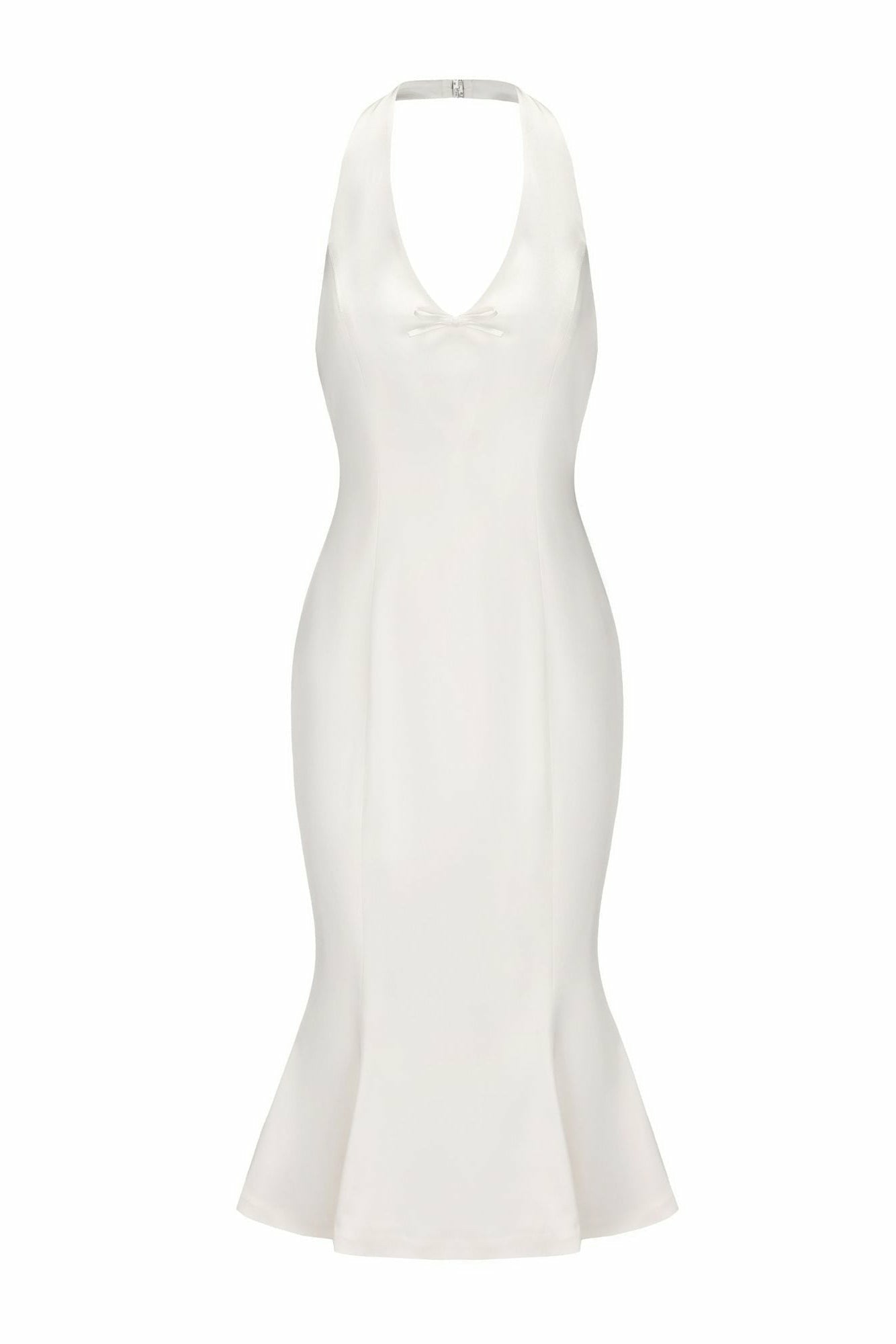 Nana Jacqueline Fiona Dress: White Midi Dress for Bridal Shower White