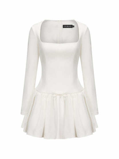 Nana Jacqueline Audrina Dress: White Mini Dress for Bridal Shower White