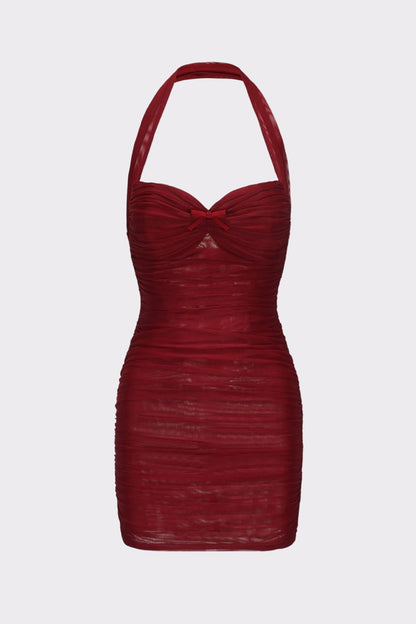 Nana Jacqueline Valentina Dress: Red Mini Dress for Cocktail Party Red