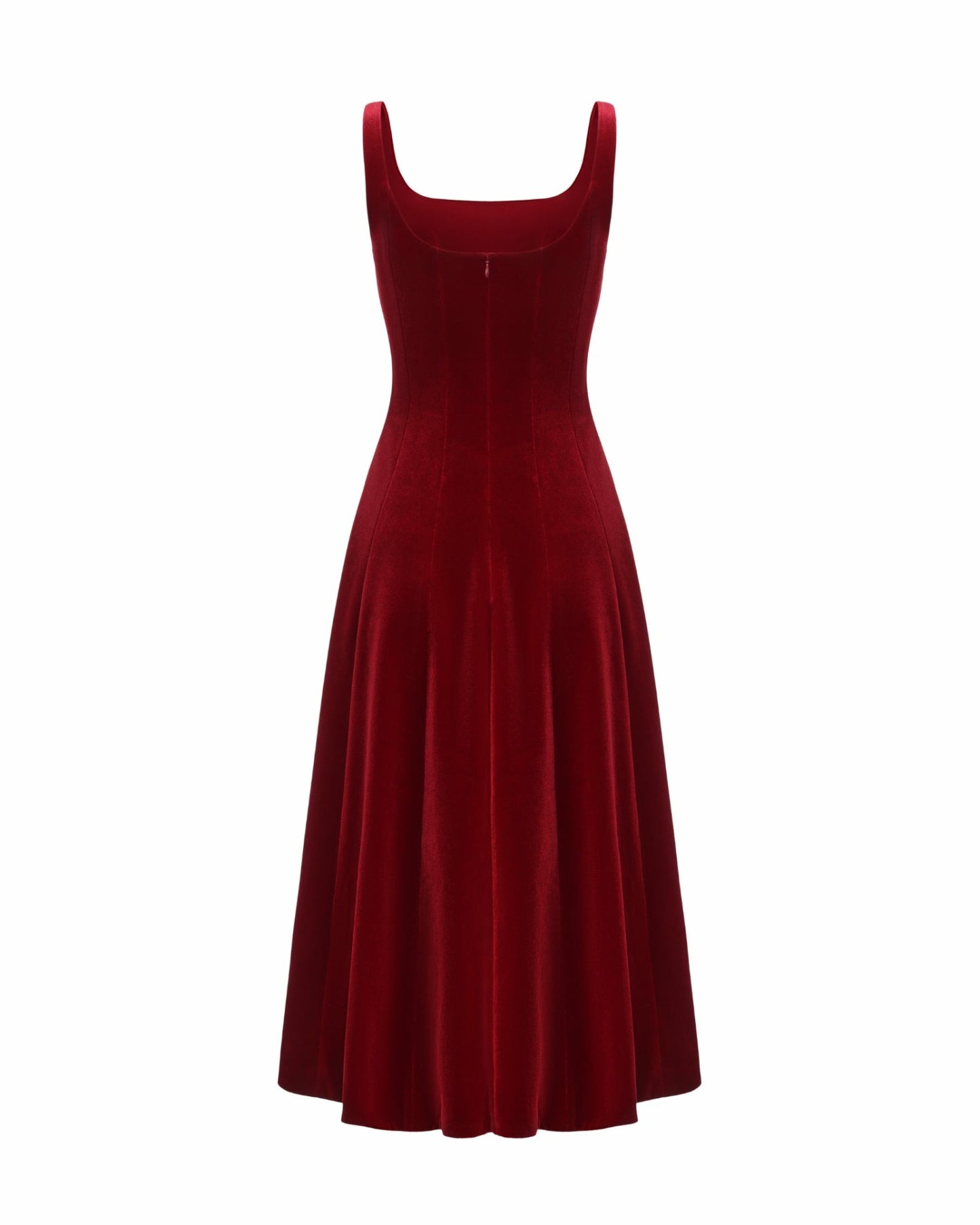Nana Jacqueline Eleanora Velvet Maxi Dress: Red Maxi Dress for Formal Events Red