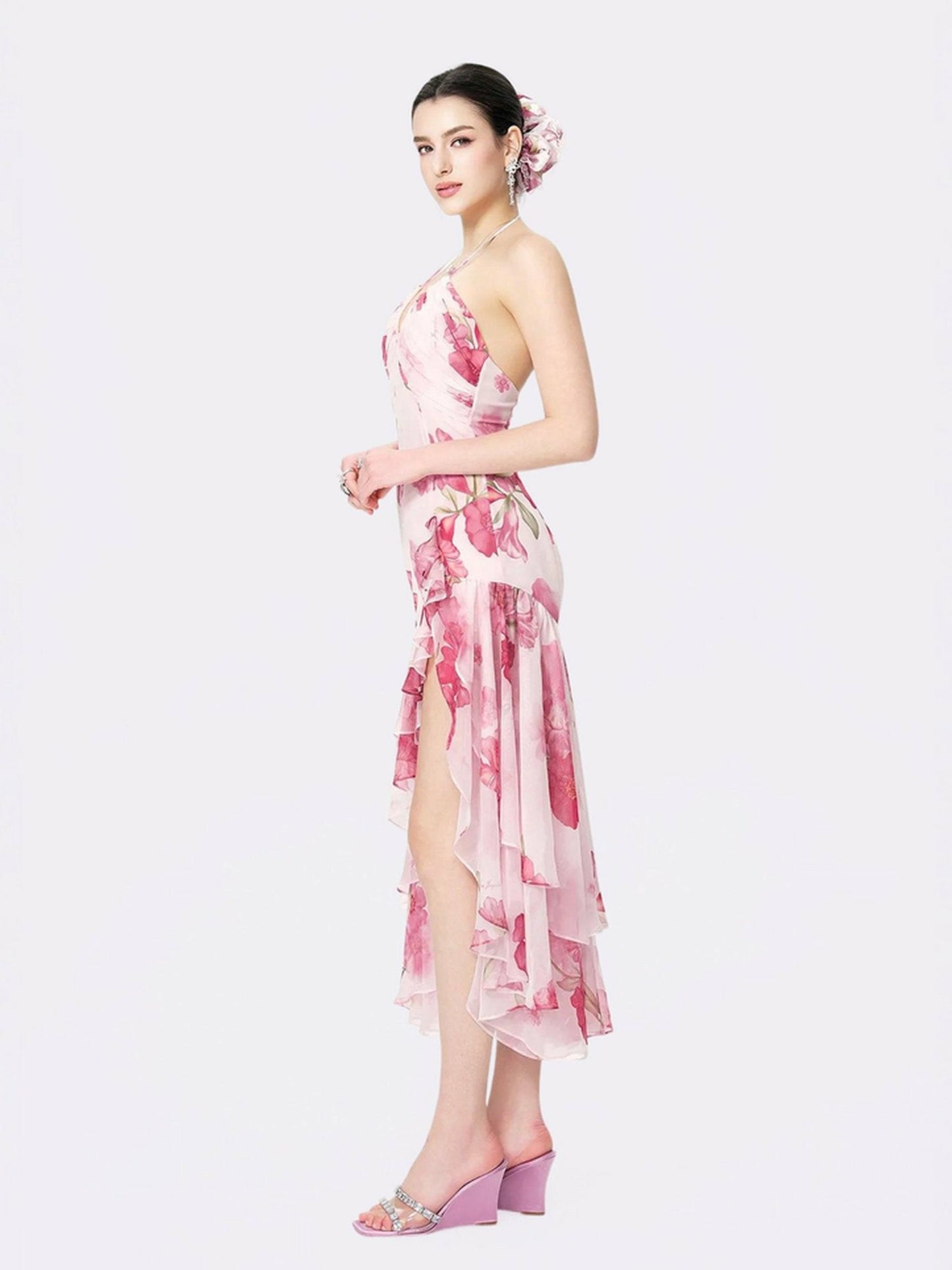 Nana Jacqueline Vivienne Dress: Pink Dress for Garden Wedding Guest Pink