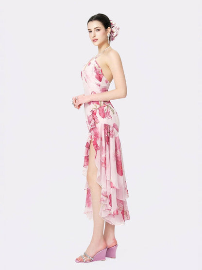 Nana Jacqueline Vivienne Dress: Pink Dress for Garden Wedding Guest Pink
