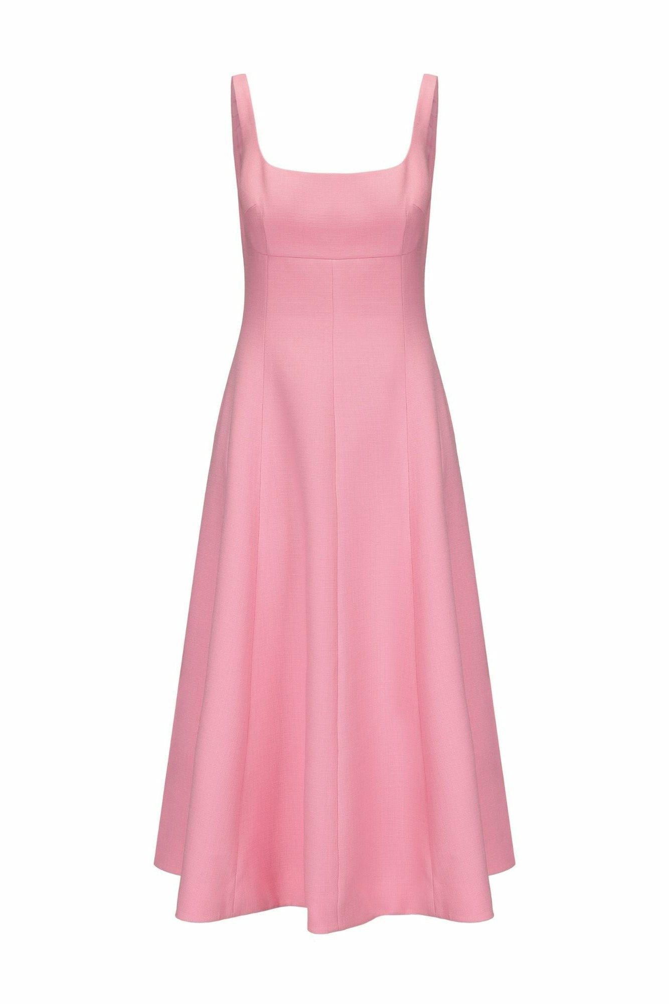 Nana Jacqueline Josephine Dress: Pink Midi Dress for Garden Parties Pink
