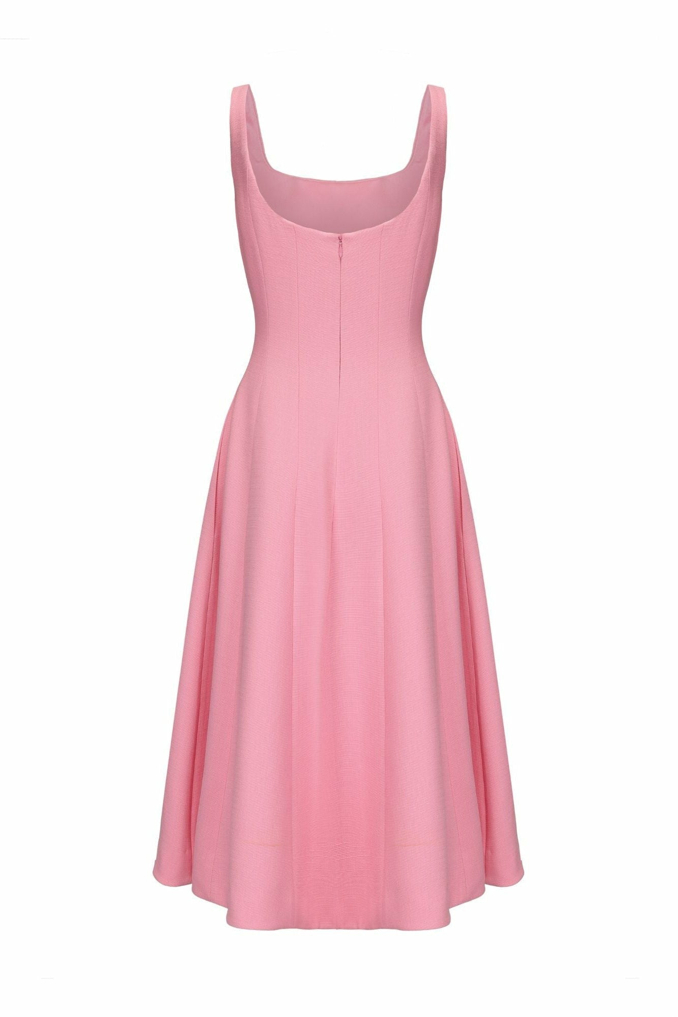 Nana Jacqueline Josephine Dress: Pink Midi Dress for Garden Parties Pink