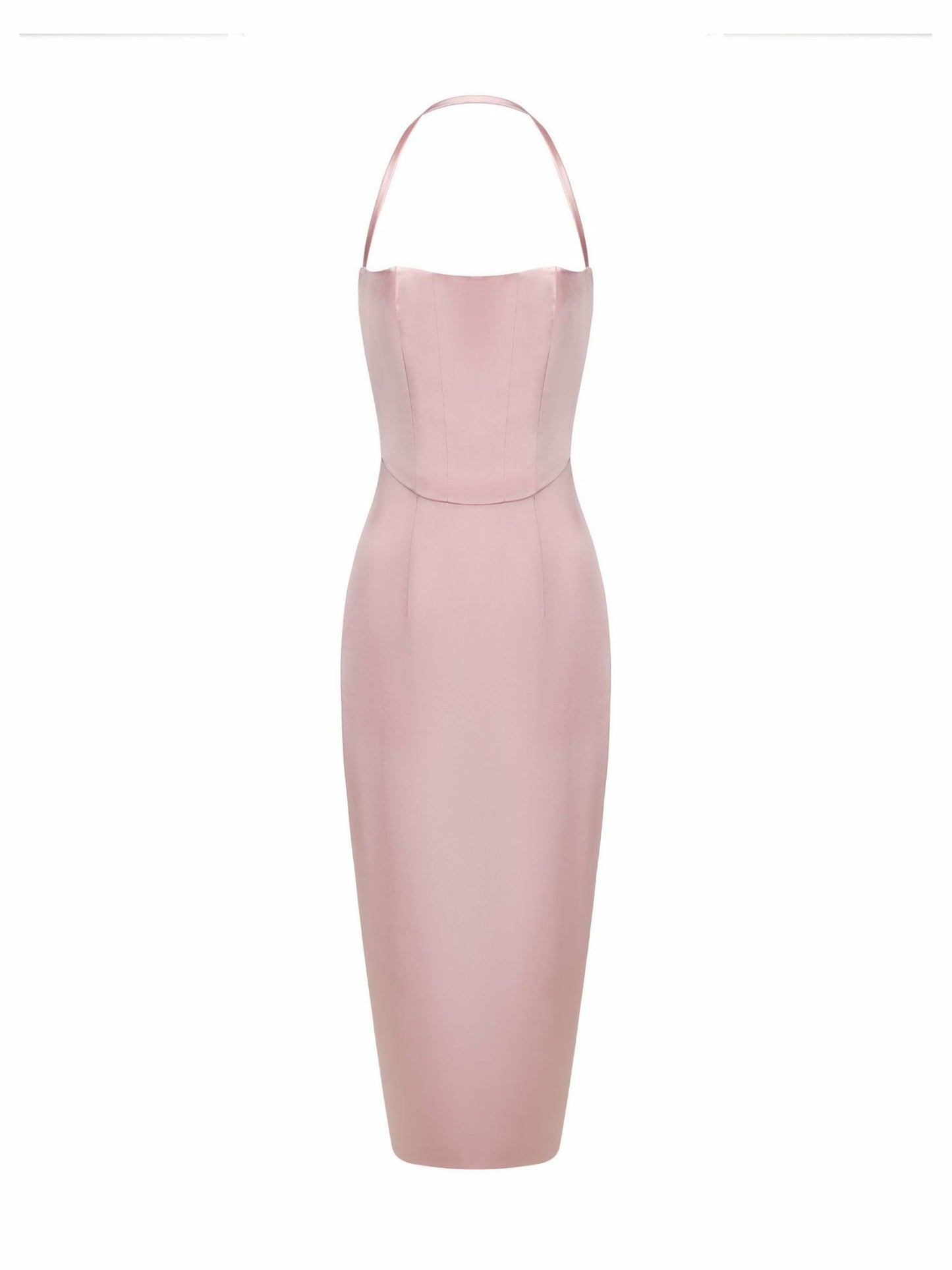 Nana Jacqueline Serena Dress: Pink Midi Dress for Garden Wedding Guest Pink