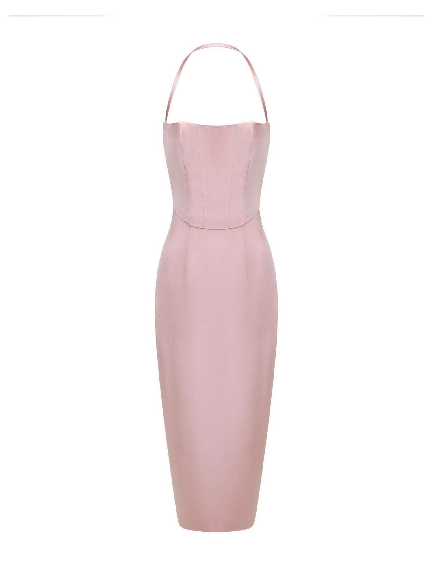 Nana Jacqueline Serena Dress: Pink Midi Dress for Garden Wedding Guest Pink