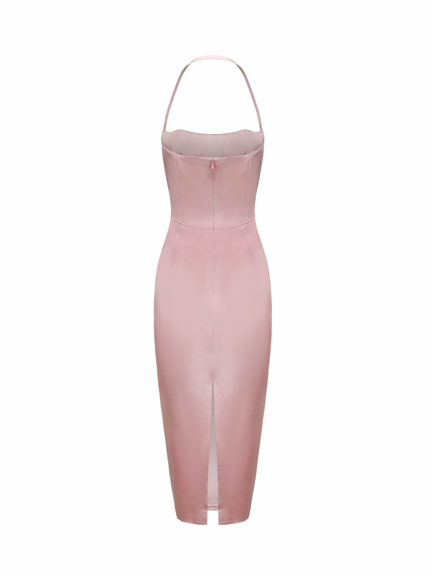 Nana Jacqueline Serena Dress: Pink Midi Dress for Garden Wedding Guest Pink